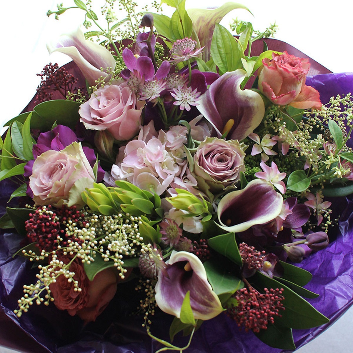 【人気沸騰】 ラウンドスタイル花束 - K's flower webshop チャーム